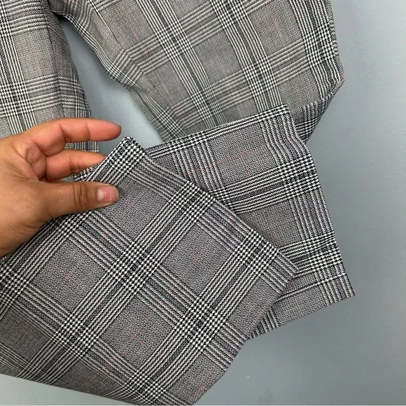 Banana republic Sloan plaid slim ankle pants size 2 mid rise multicolor - Picture 4 of 13